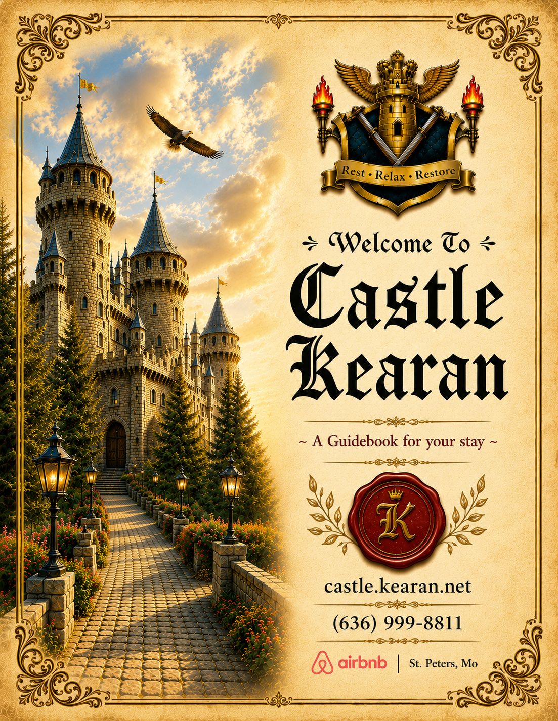 Castle Kearan guidebook page 1