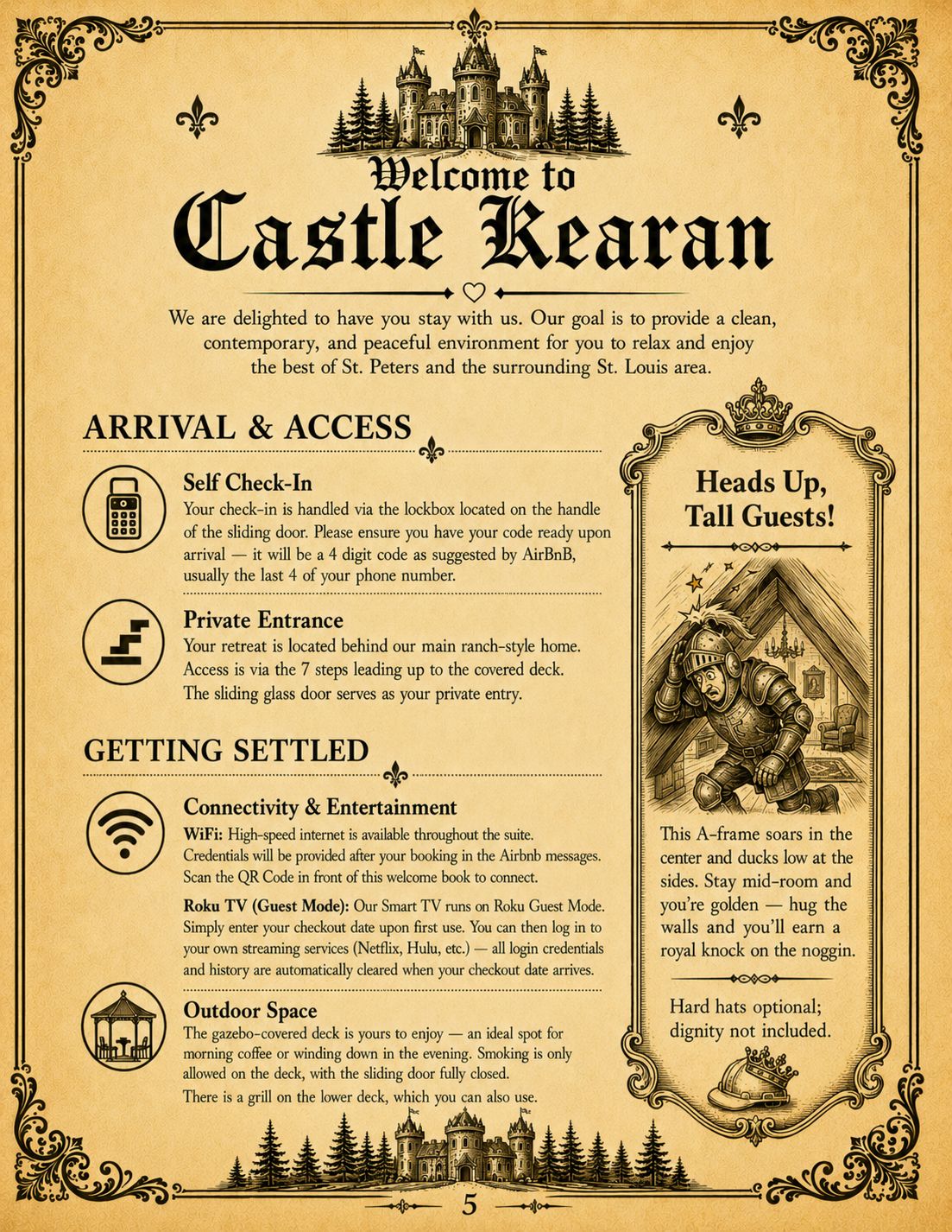 Castle Kearan guidebook page 5