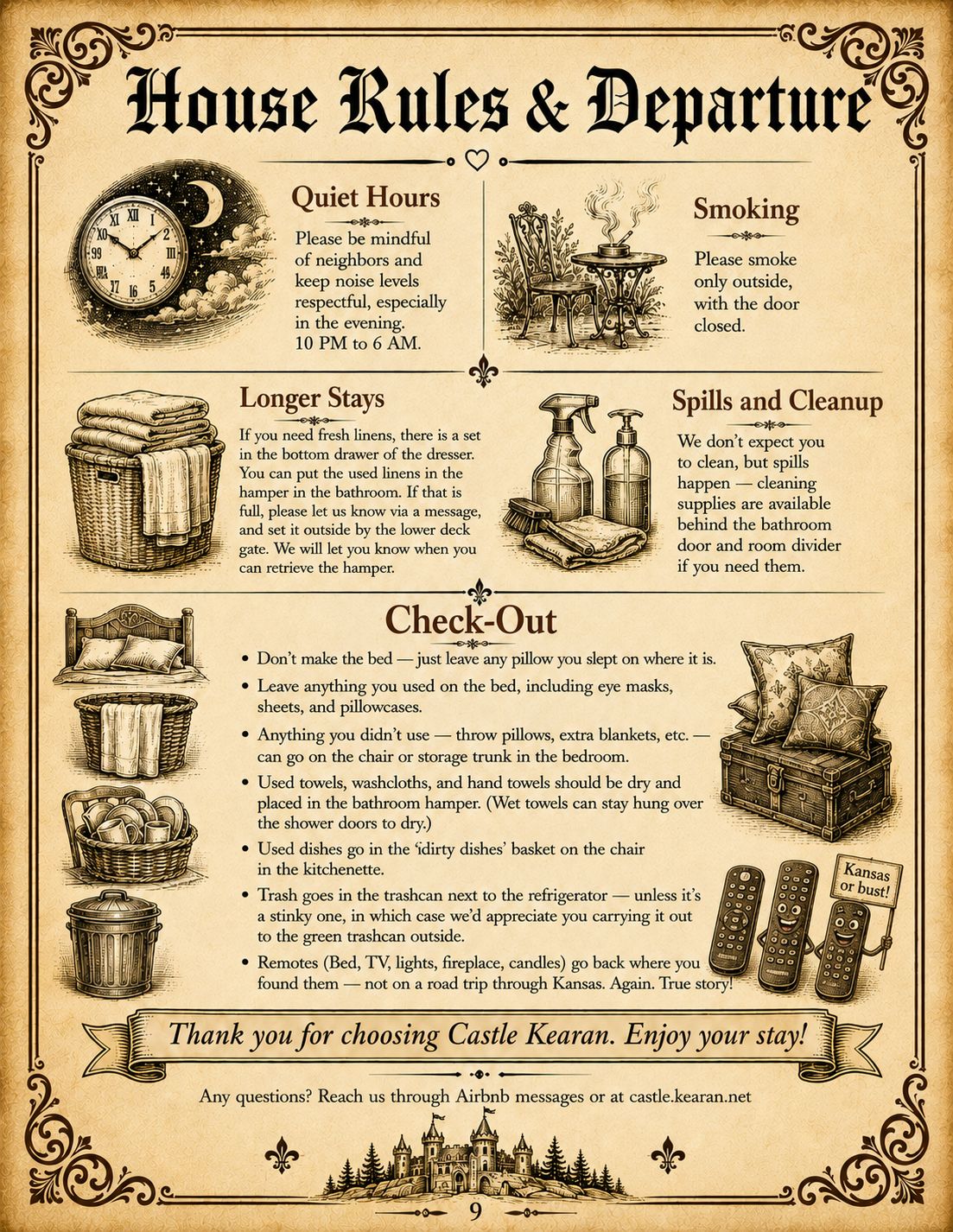 Castle Kearan guidebook page 9