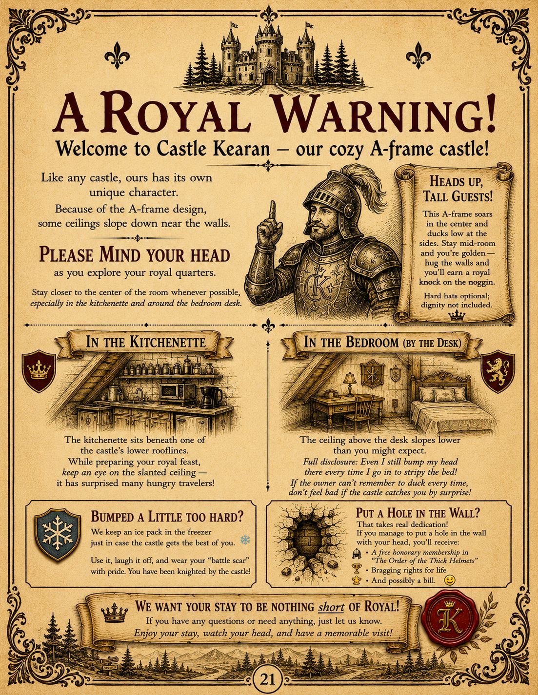 Castle Kearan guidebook page 21